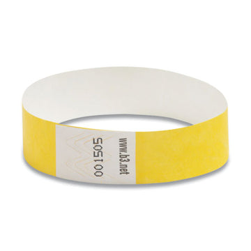 SICURIX® Security Wristbands, 0.75" X 10", Yellow, 100-pack freeshipping - TVN Wholesale